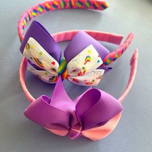 2 for $3. Unicorn and double bow ties headbands.